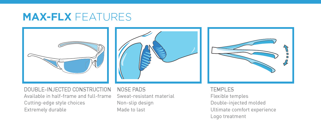 Stingray Eyewear Max Flx Features