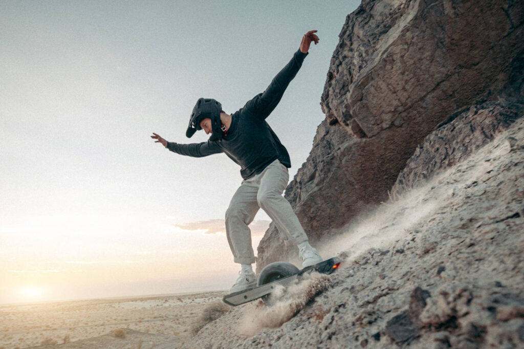 Onewheel GT rider downhill