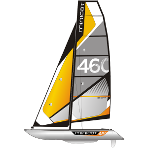 minicat 460 inflatable sailboat