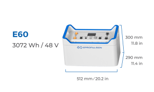 EPropulsion E-Series E60 - Dimensions